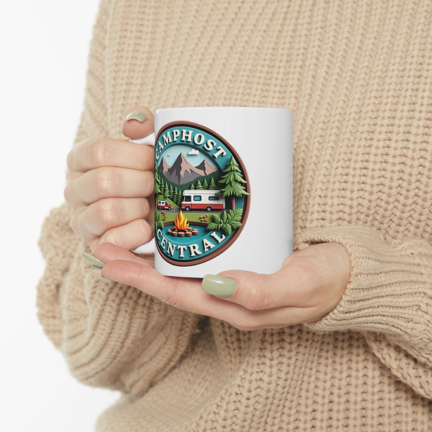 Camp Ground Ceramic Mug - Perfect for Outdoor Enthusiasts