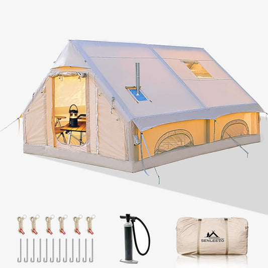 SENLEETO Inflatable Tent Review: The Ultimate 8-10 Person Family Basecamp