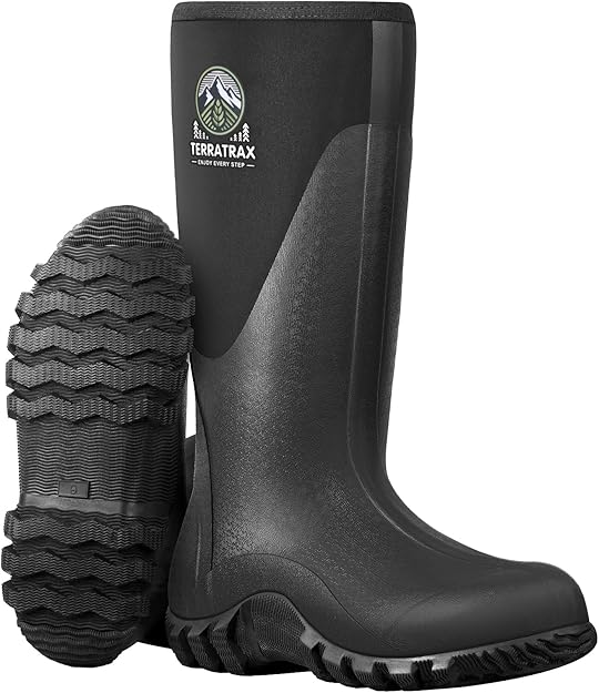 TerraTrax Waterproof Rubber Work Boots: Ultimate Protection for Every Job