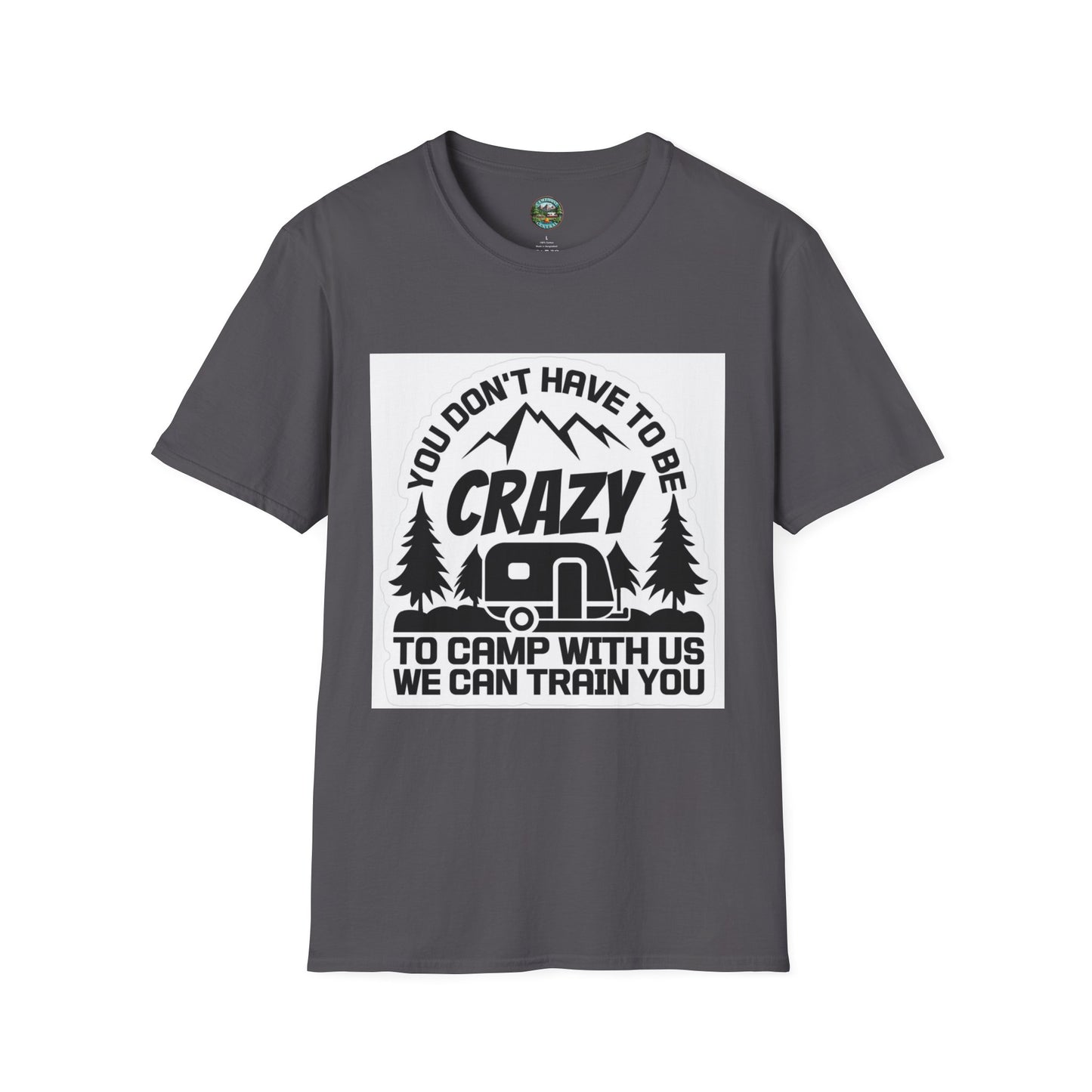 Crazy Camper Unisex T-Shirt, Outdoor Adventure Tee, Camping Humor Shirt, Gift for Nature Lovers, Funny Camp Shirt, Summer Activities Apparel