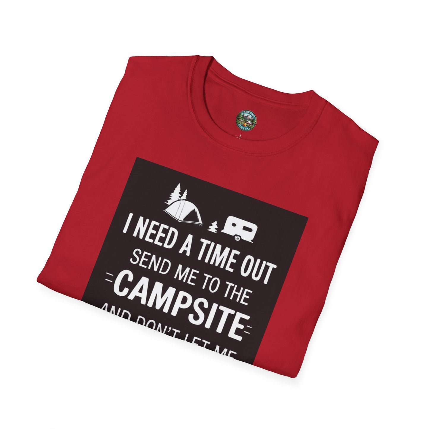 Campsite Retreat T-Shirt, Relaxation Tee, Outdoor Adventure Shirt, Camping Gift, Humorous Travel T-Shirt