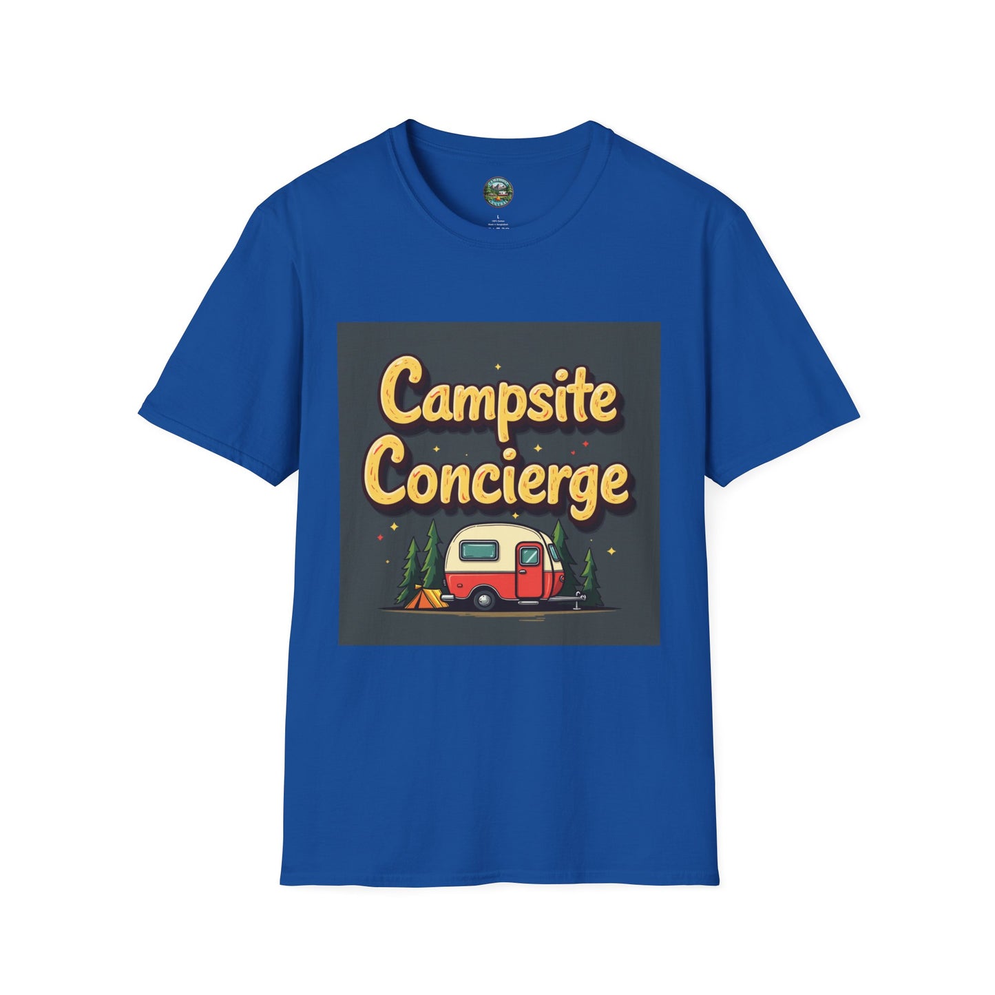 Campsite Concierge T-Shirt | Unisex Camping Tee, Adventure Shirt, Outdoor Fun Apparel, Gift for Campers, Summer Vacation Wear
