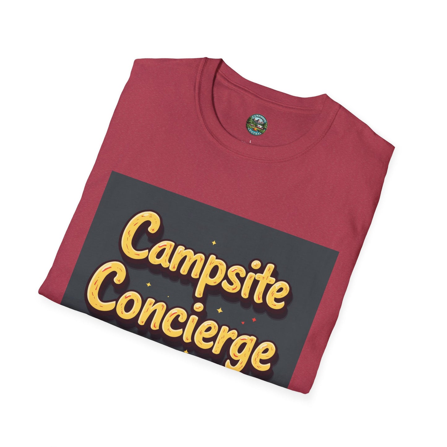Campsite Concierge T-Shirt | Unisex Camping Tee, Adventure Shirt, Outdoor Fun Apparel, Gift for Campers, Summer Vacation Wear