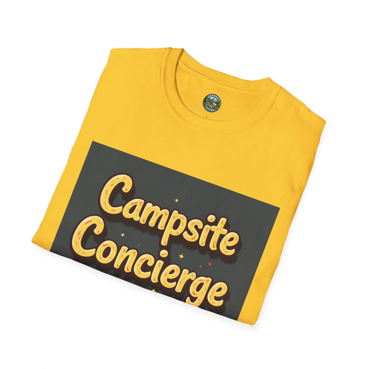Campsite Concierge T-Shirt | Unisex Camping Tee, Adventure Shirt, Outdoor Fun Apparel, Gift for Campers, Summer Vacation Wear