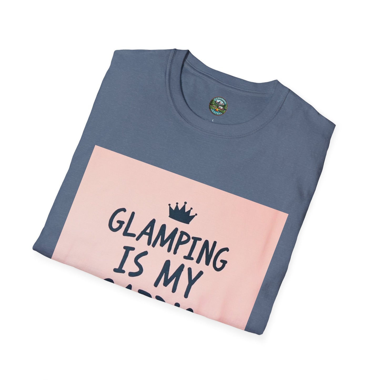Glamping Is My Cardio Unisex Softstyle T-Shirt - Perfect for Campers, Outdoor Lovers, Gift for Nature Enthusiasts, Adventure Apparel, [...]