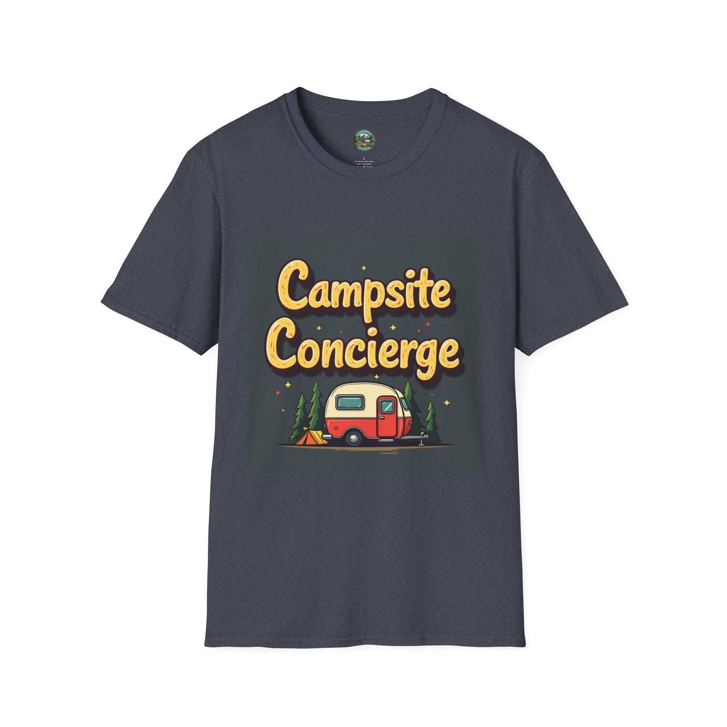 Campsite Concierge T-Shirt | Unisex Camping Tee, Adventure Shirt, Outdoor Fun Apparel, Gift for Campers, Summer Vacation Wear