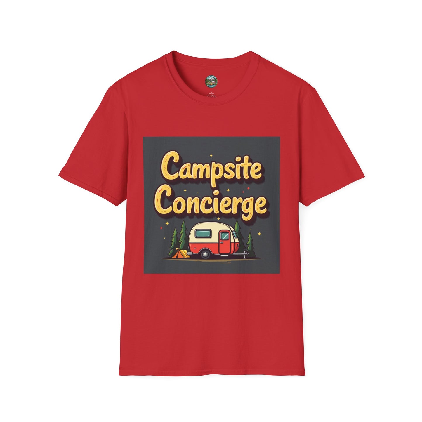 Campsite Concierge T-Shirt | Unisex Camping Tee, Adventure Shirt, Outdoor Fun Apparel, Gift for Campers, Summer Vacation Wear