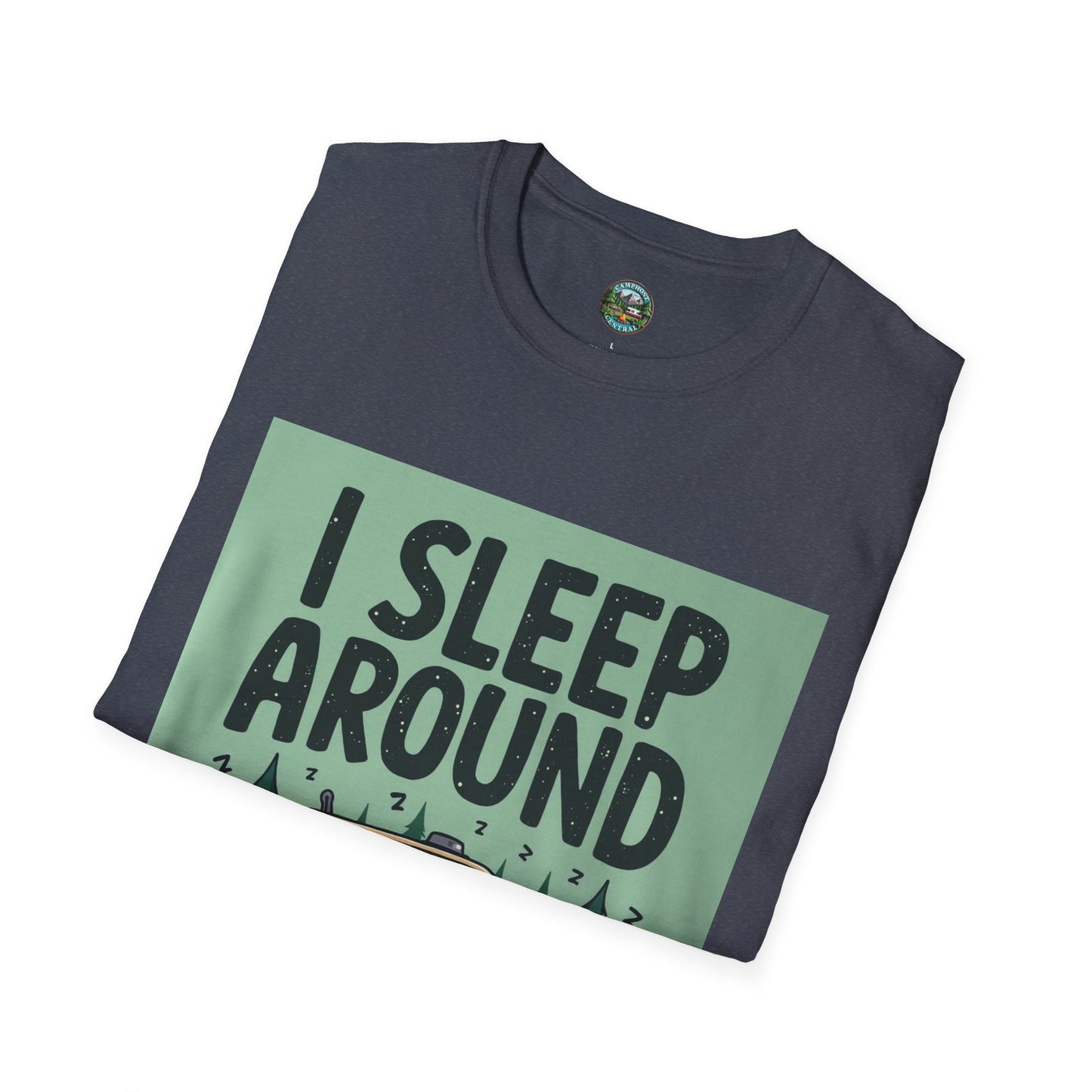I Sleep Around Camper T-Shirt, Unisex Softstyle Tee for Nature Lovers, Camping Gear, Travel Enthusiast Gift, Adventure Shirt, Outdoor [...]