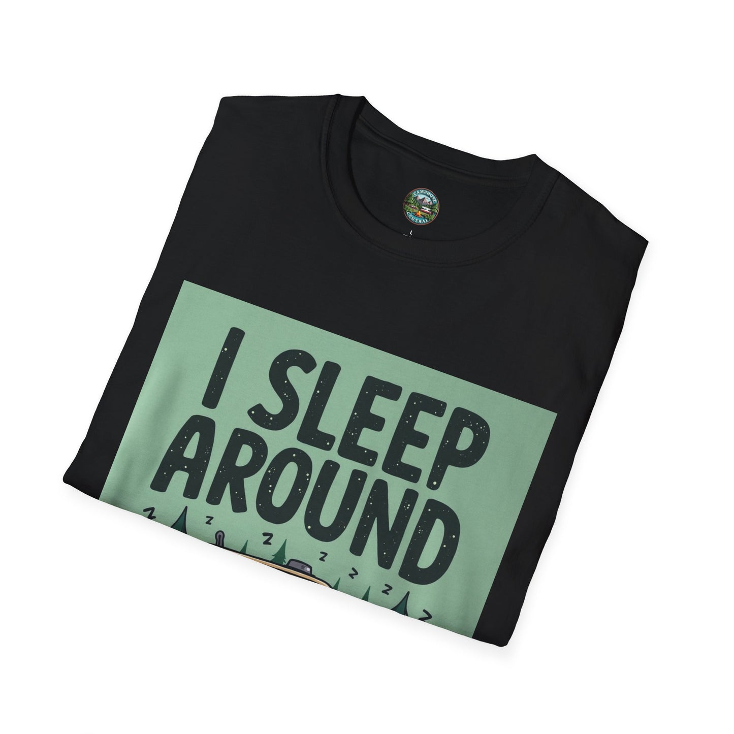 I Sleep Around Camper T-Shirt, Unisex Softstyle Tee for Nature Lovers, Camping Gear, Travel Enthusiast Gift, Adventure Shirt, Outdoor [...]