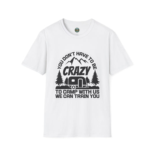 Crazy Camper Unisex T-Shirt, Outdoor Adventure Tee, Camping Humor Shirt, Gift for Nature Lovers, Funny Camp Shirt, Summer Activities Apparel