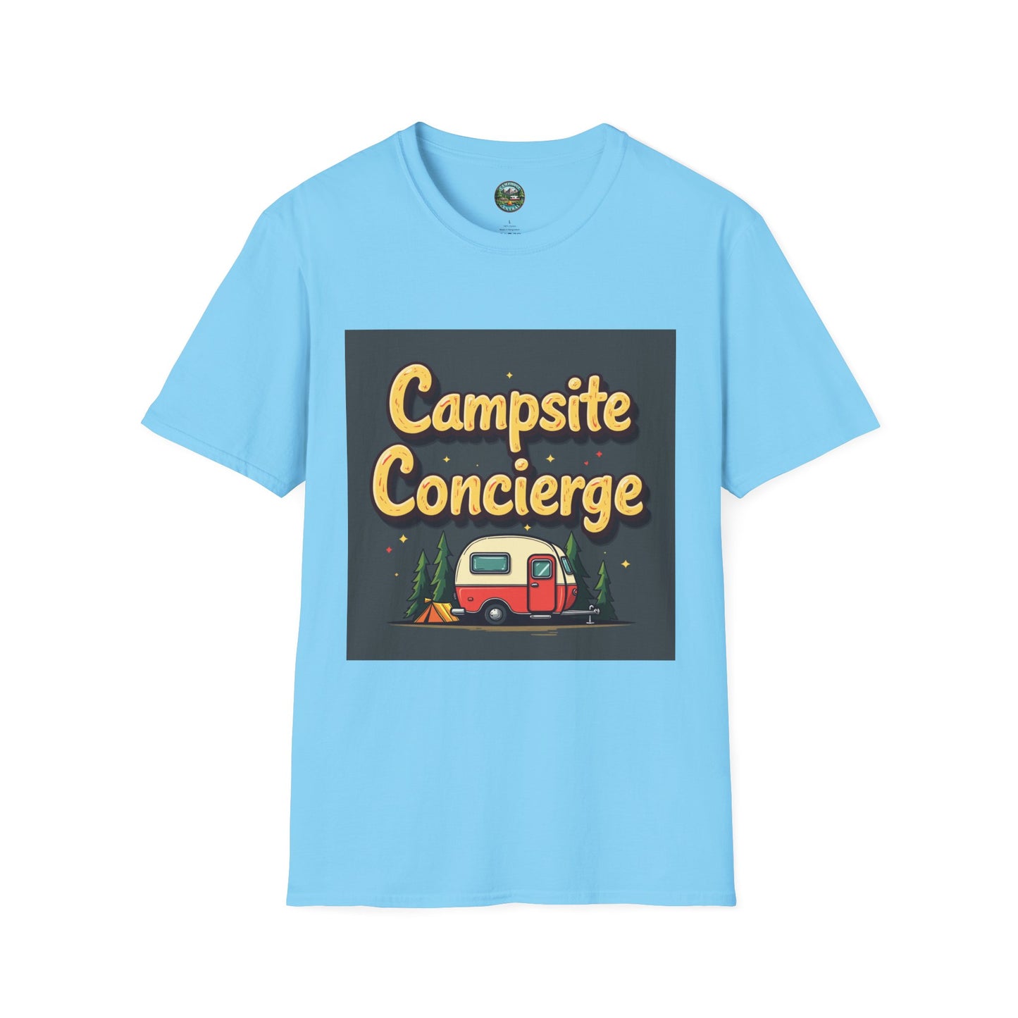 Campsite Concierge T-Shirt | Unisex Camping Tee, Adventure Shirt, Outdoor Fun Apparel, Gift for Campers, Summer Vacation Wear