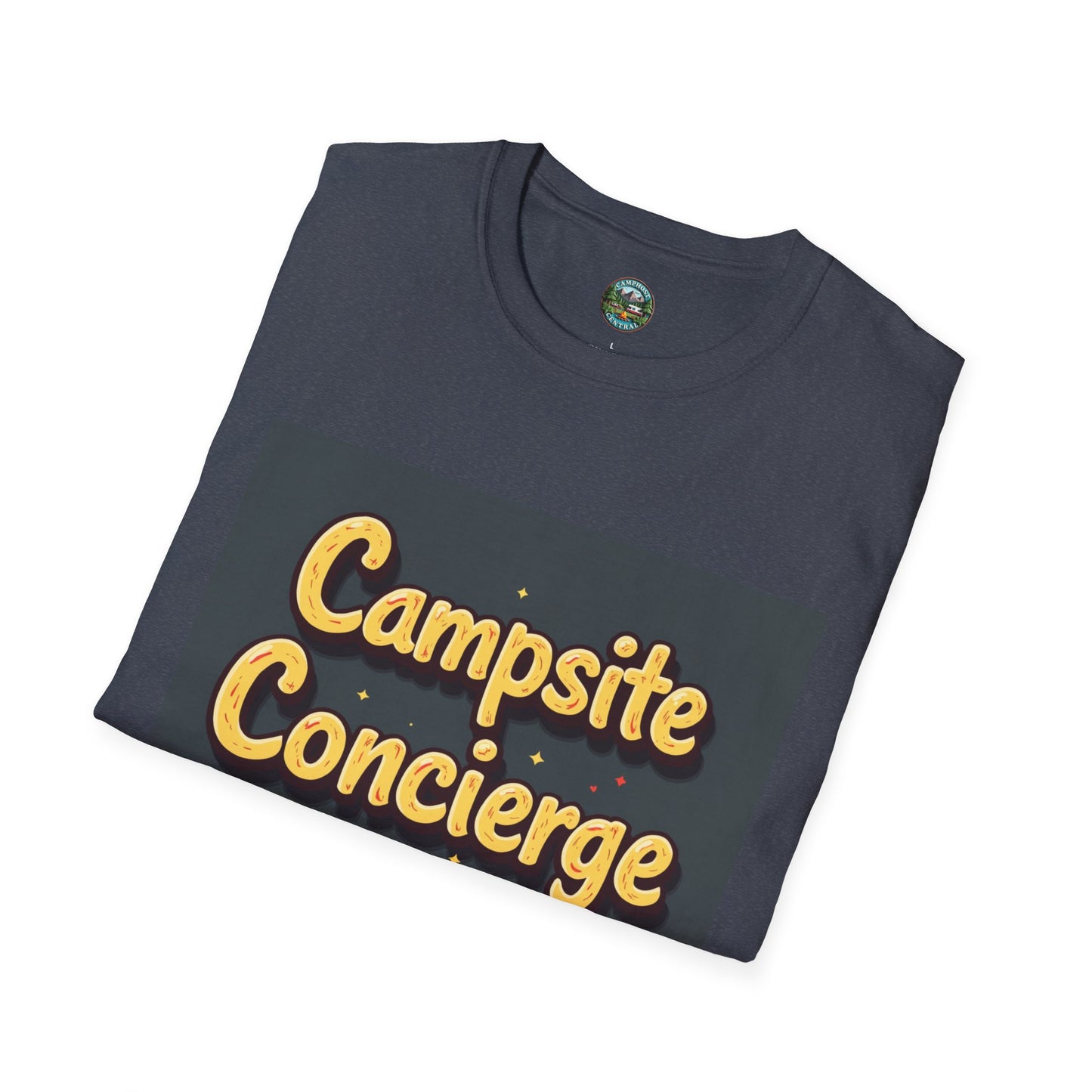 Campsite Concierge T-Shirt | Unisex Camping Tee, Adventure Shirt, Outdoor Fun Apparel, Gift for Campers, Summer Vacation Wear