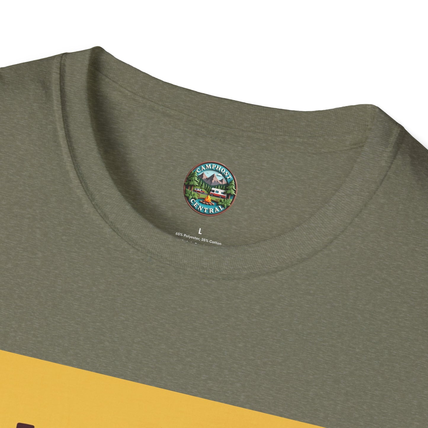Happy Camper Crew Unisex T-Shirt | Camping Tee, Outdoor Adventure Shirt, Gift for Travelers, Summer Vibes Apparel, Nature Lover