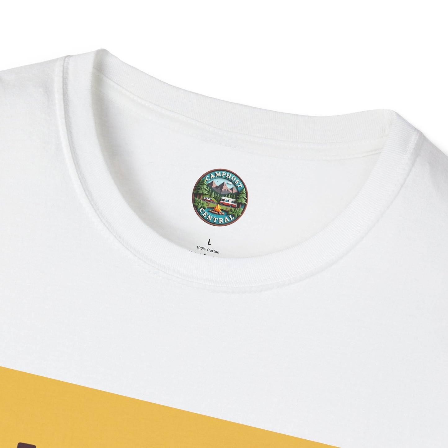 Happy Camper Crew Unisex T-Shirt | Camping Tee, Outdoor Adventure Shirt, Gift for Travelers, Summer Vibes Apparel, Nature Lover