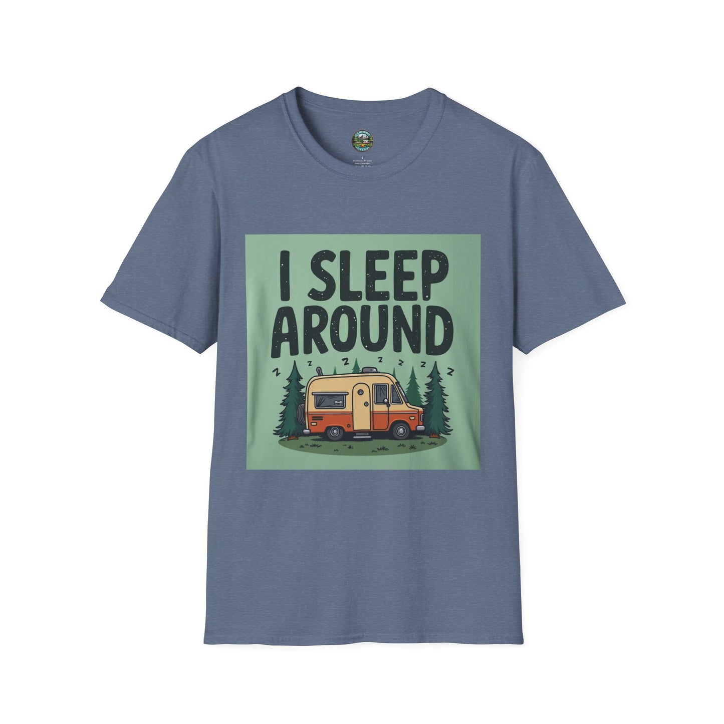 I Sleep Around Camper T-Shirt, Unisex Softstyle Tee for Nature Lovers, Camping Gear, Travel Enthusiast Gift, Adventure Shirt, Outdoor [...]