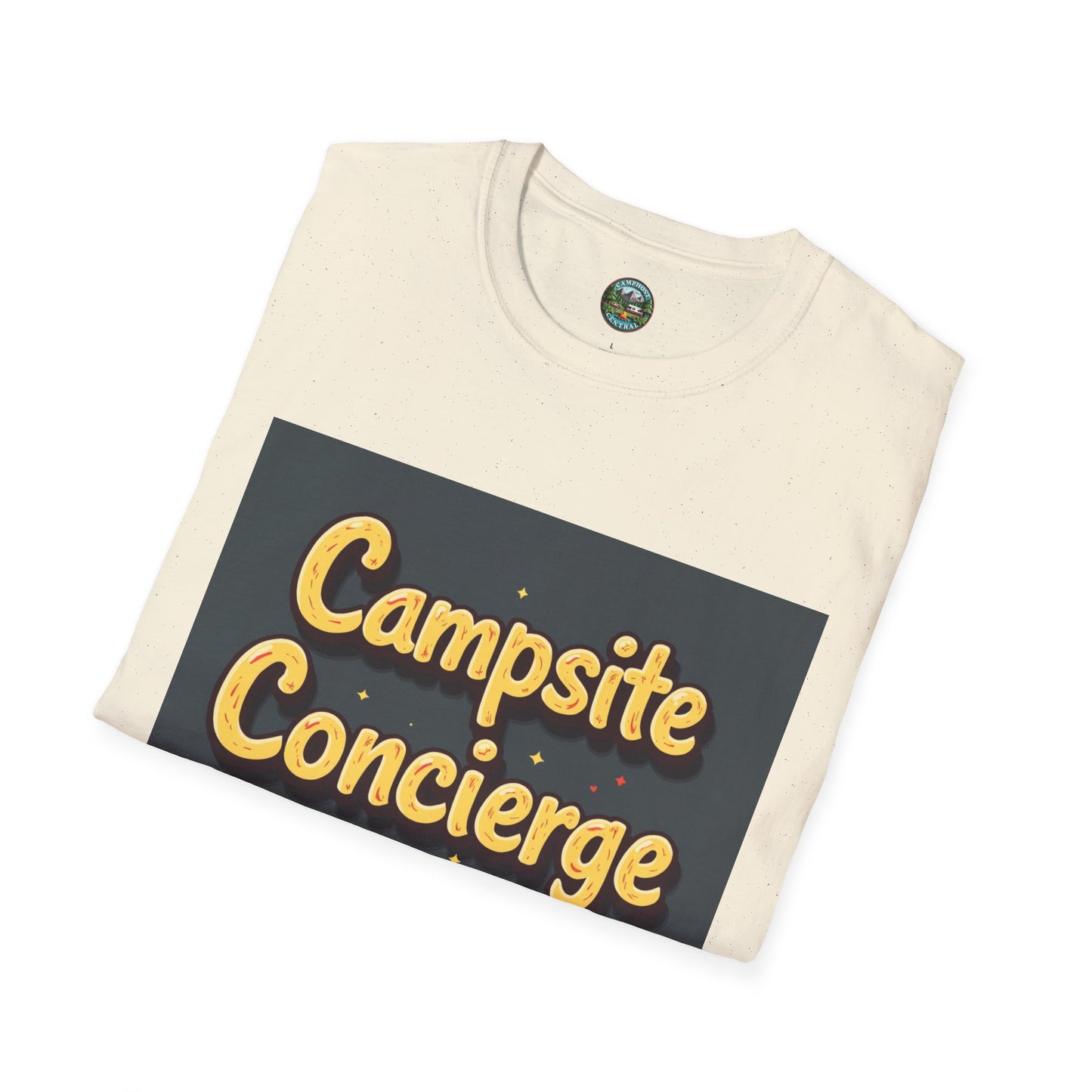 Campsite Concierge T-Shirt | Unisex Camping Tee, Adventure Shirt, Outdoor Fun Apparel, Gift for Campers, Summer Vacation Wear