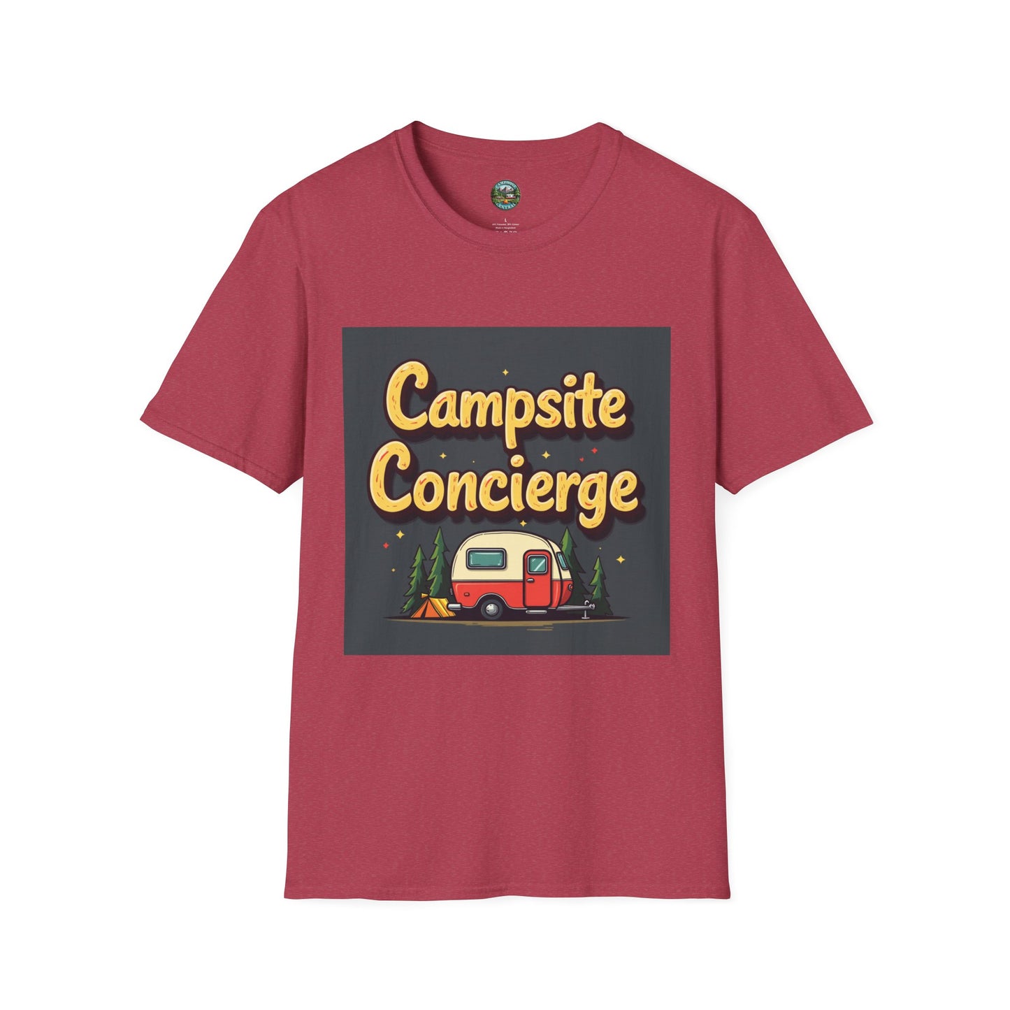 Campsite Concierge T-Shirt | Unisex Camping Tee, Adventure Shirt, Outdoor Fun Apparel, Gift for Campers, Summer Vacation Wear