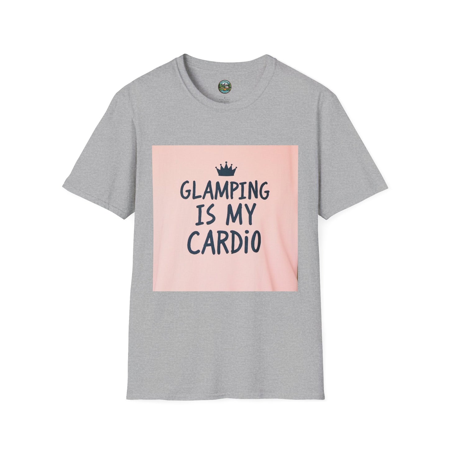 Glamping Is My Cardio Unisex Softstyle T-Shirt - Perfect for Campers, Outdoor Lovers, Gift for Nature Enthusiasts, Adventure Apparel, [...]