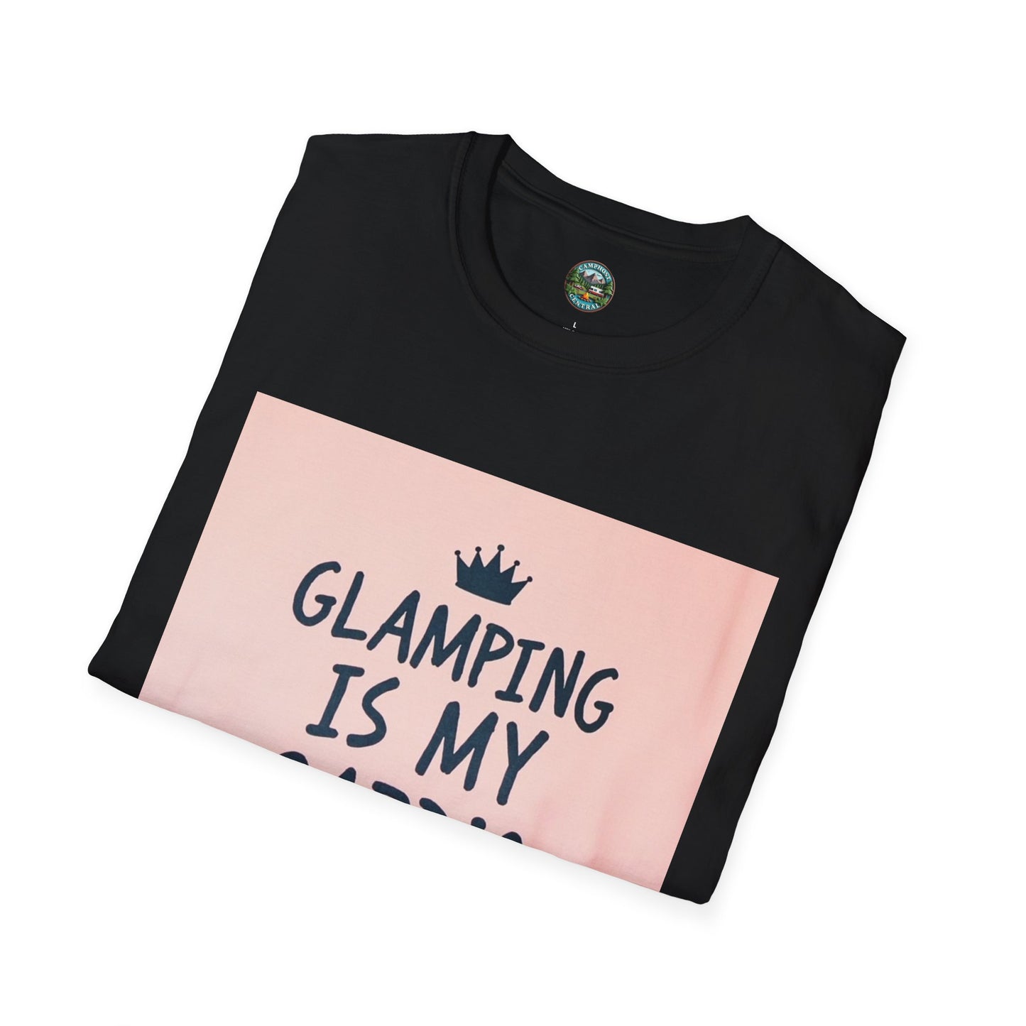 Glamping Is My Cardio Unisex Softstyle T-Shirt - Perfect for Campers, Outdoor Lovers, Gift for Nature Enthusiasts, Adventure Apparel, [...]