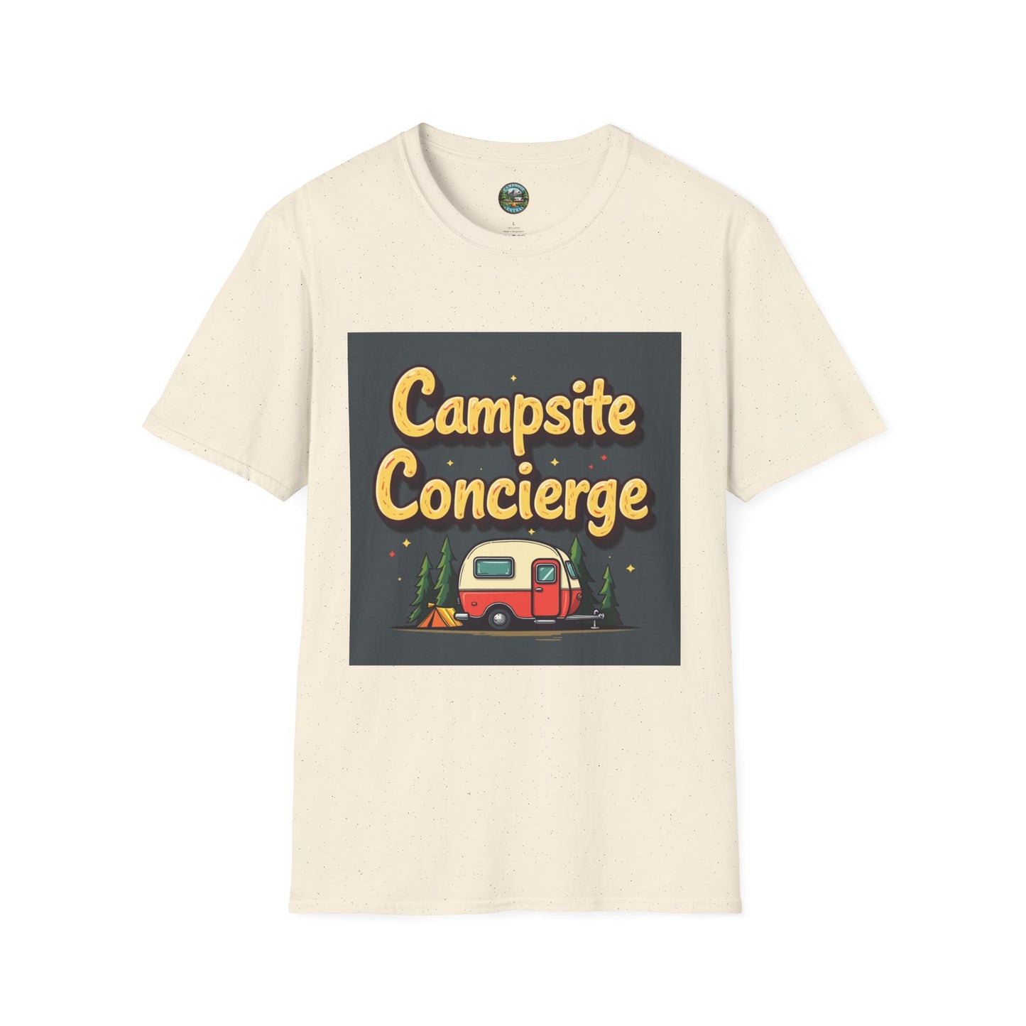 Campsite Concierge T-Shirt | Unisex Camping Tee, Adventure Shirt, Outdoor Fun Apparel, Gift for Campers, Summer Vacation Wear