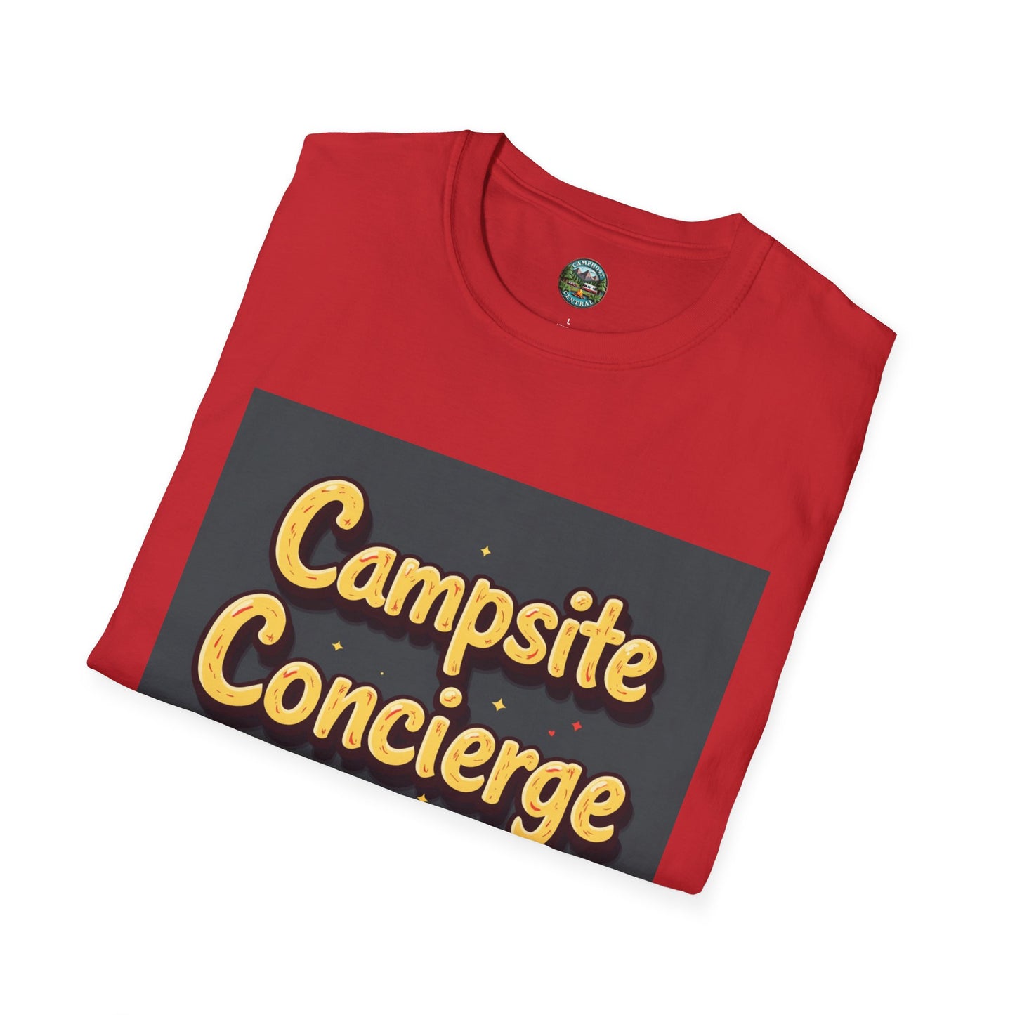Campsite Concierge T-Shirt | Unisex Camping Tee, Adventure Shirt, Outdoor Fun Apparel, Gift for Campers, Summer Vacation Wear