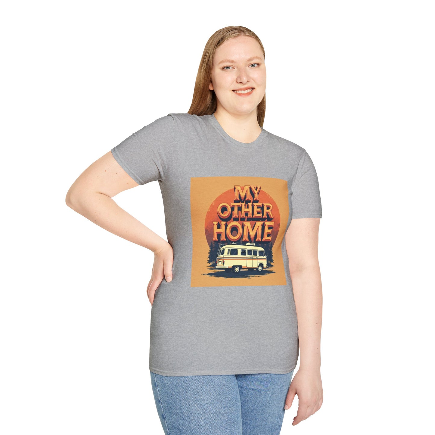 My Other Home T-Shirt | Cozy Camping Tee, Unisex Travel Shirt, Retro Van Style, Gift for Adventurers, Nature Lover Apparel