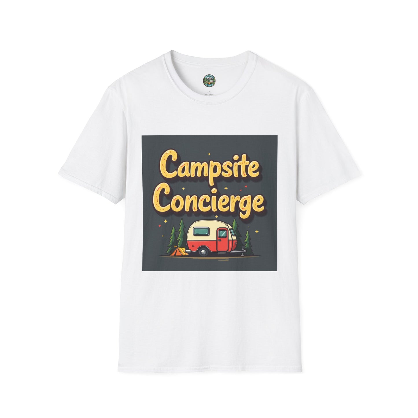 Campsite Concierge T-Shirt | Unisex Camping Tee, Adventure Shirt, Outdoor Fun Apparel, Gift for Campers, Summer Vacation Wear