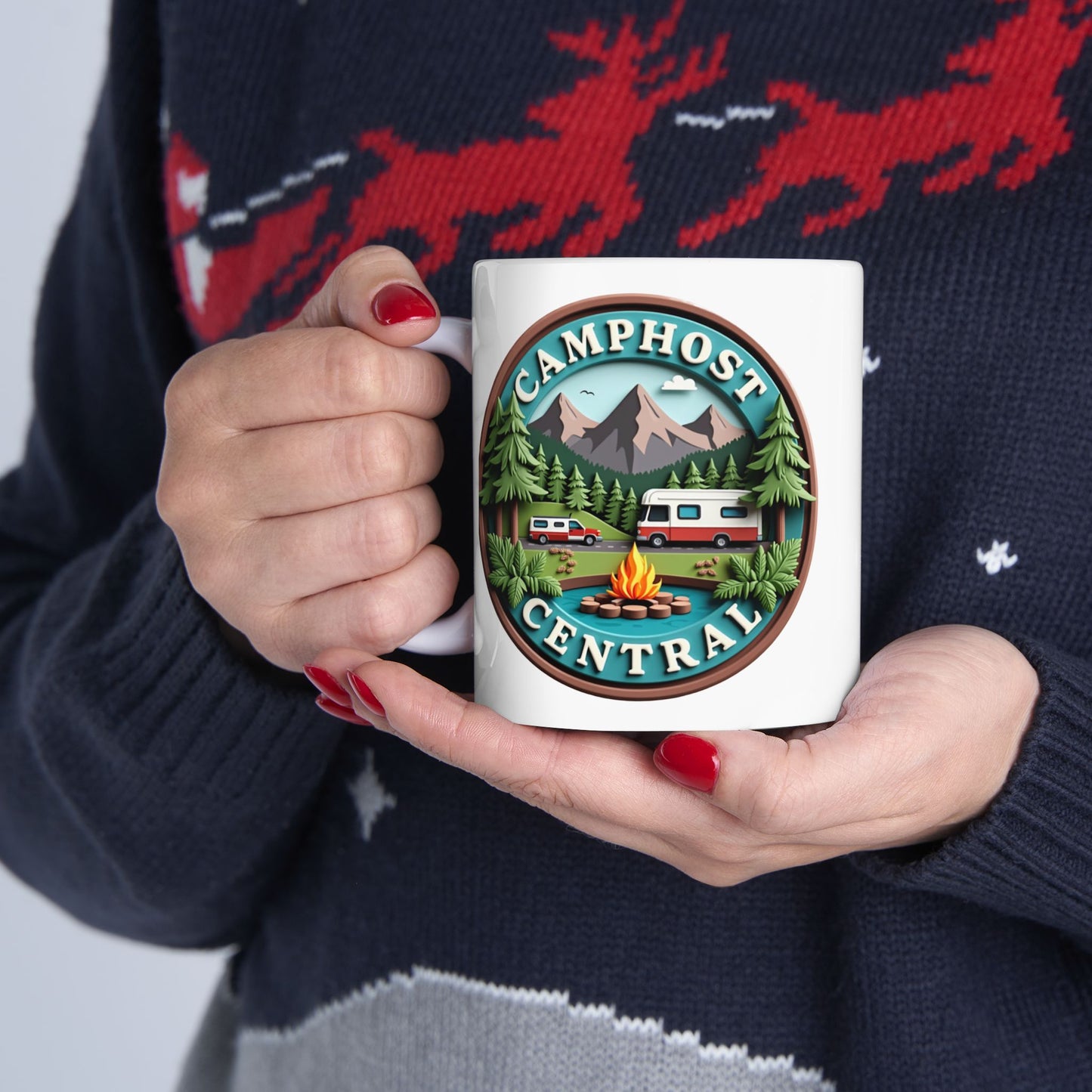 Camp Ground Ceramic Mug - Perfect for Outdoor Enthusiasts
