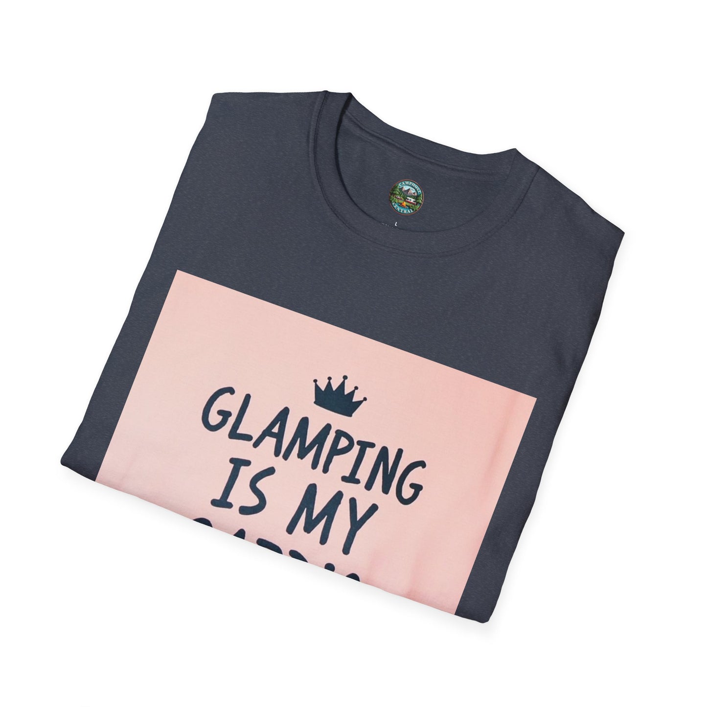 Glamping Is My Cardio Unisex Softstyle T-Shirt - Perfect for Campers, Outdoor Lovers, Gift for Nature Enthusiasts, Adventure Apparel, [...]