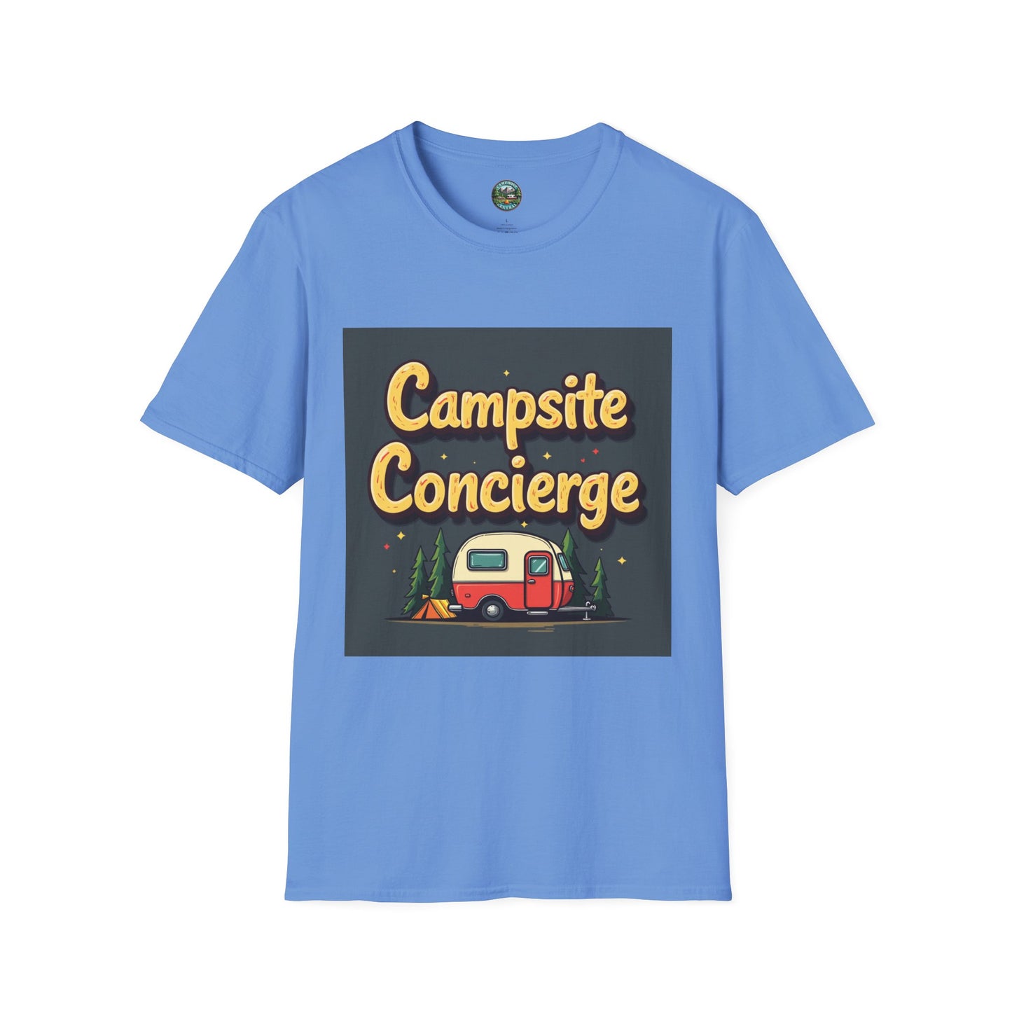 Campsite Concierge T-Shirt | Unisex Camping Tee, Adventure Shirt, Outdoor Fun Apparel, Gift for Campers, Summer Vacation Wear