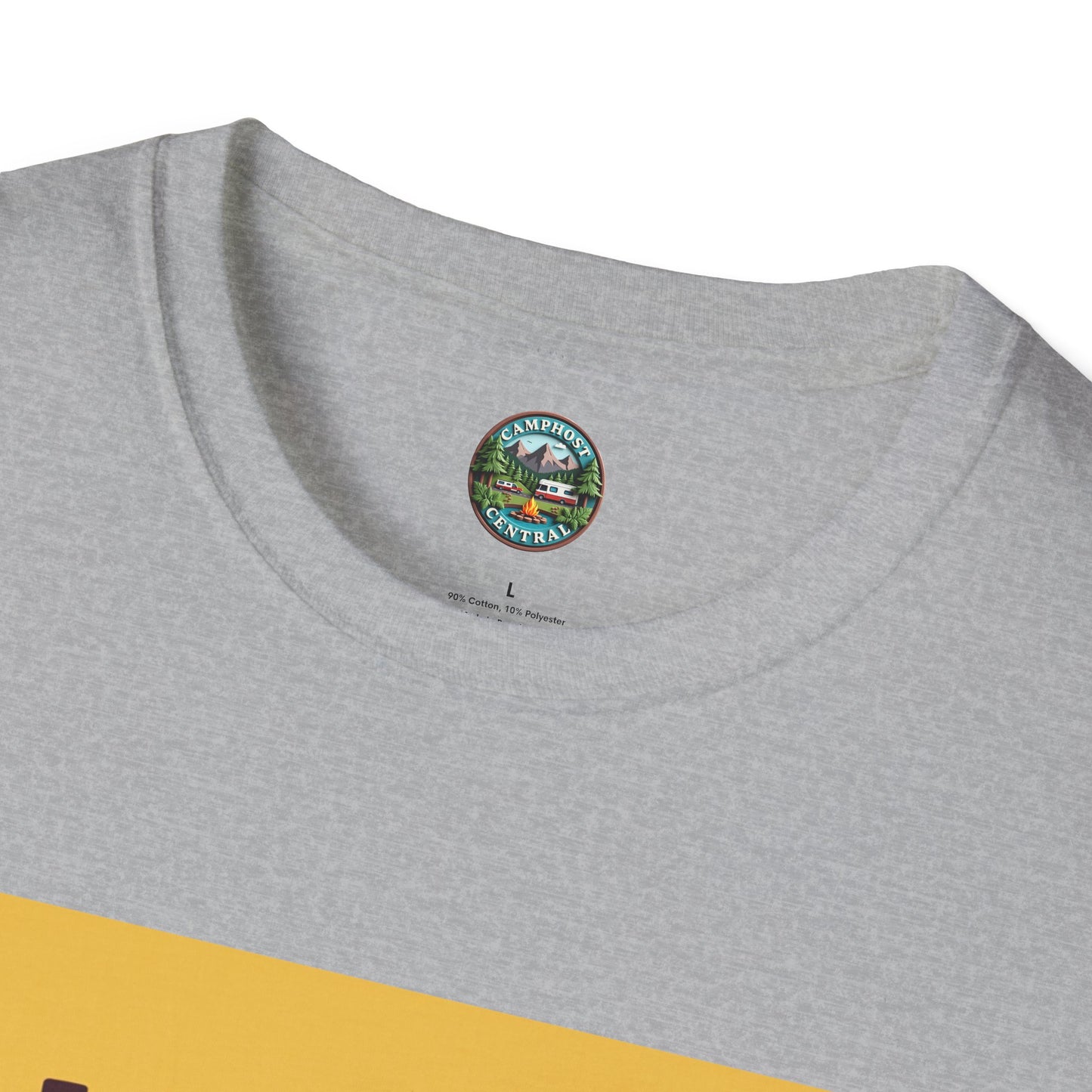 Happy Camper Crew Unisex T-Shirt | Camping Tee, Outdoor Adventure Shirt, Gift for Travelers, Summer Vibes Apparel, Nature Lover