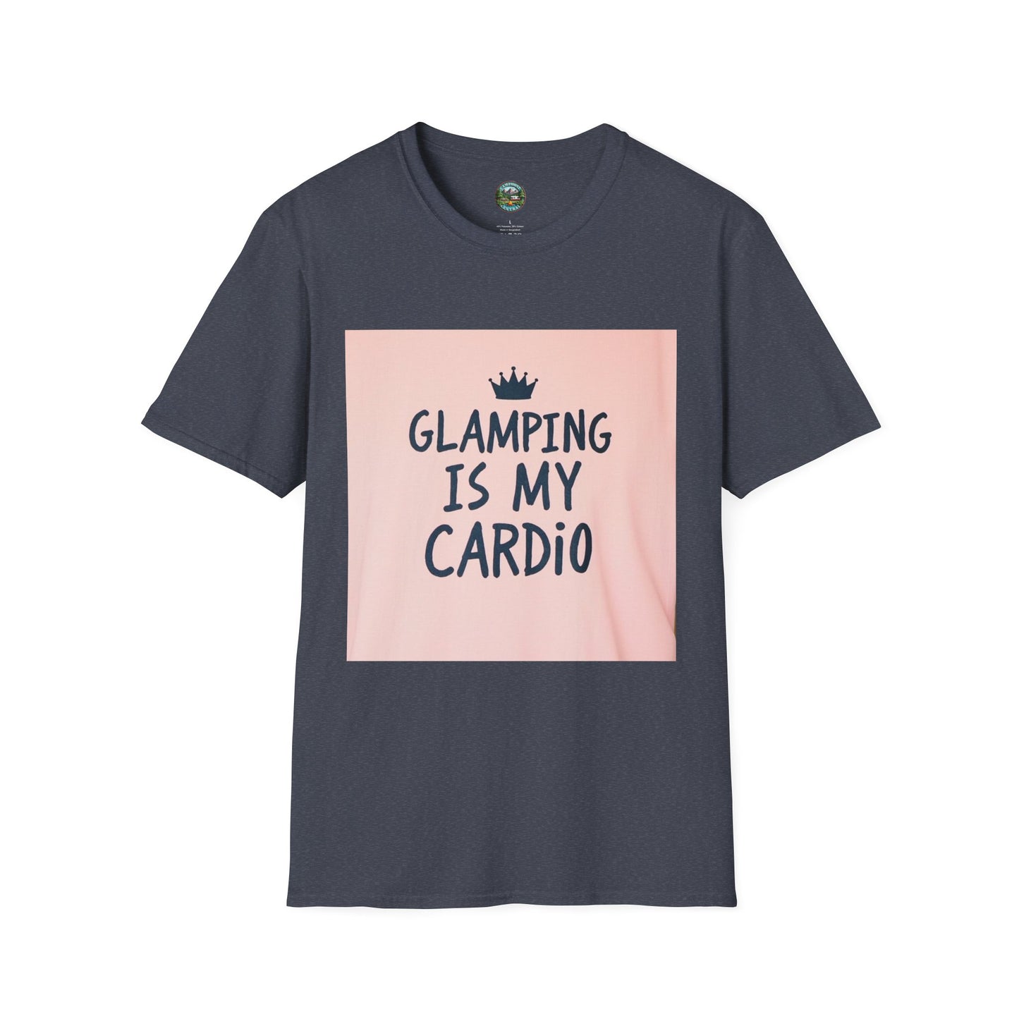 Glamping Is My Cardio Unisex Softstyle T-Shirt - Perfect for Campers, Outdoor Lovers, Gift for Nature Enthusiasts, Adventure Apparel, [...]