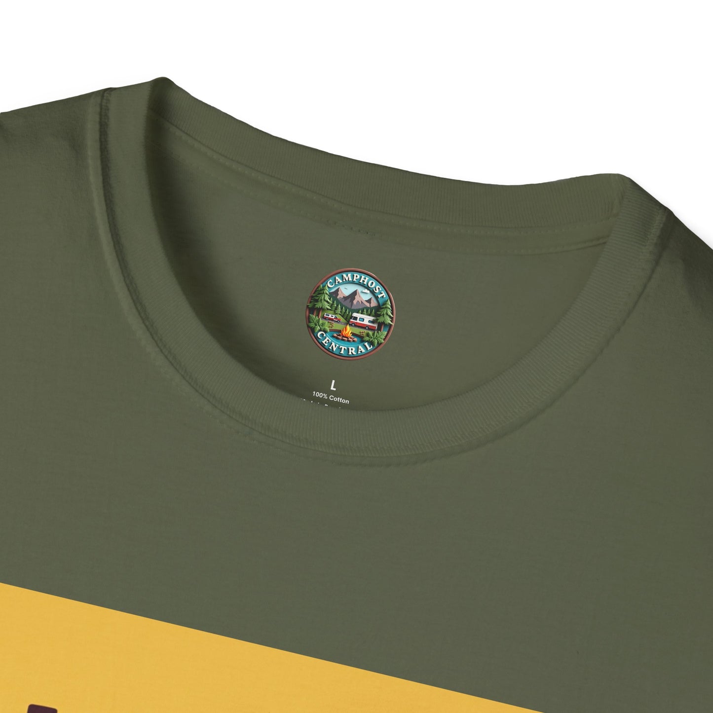 Happy Camper Crew Unisex T-Shirt | Camping Tee, Outdoor Adventure Shirt, Gift for Travelers, Summer Vibes Apparel, Nature Lover